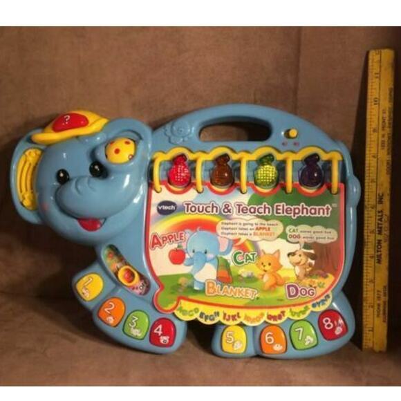 VTech Touch & Teach Elephant 2014 Learning Numbers and Letters Tested Works - Picture 3 of 9